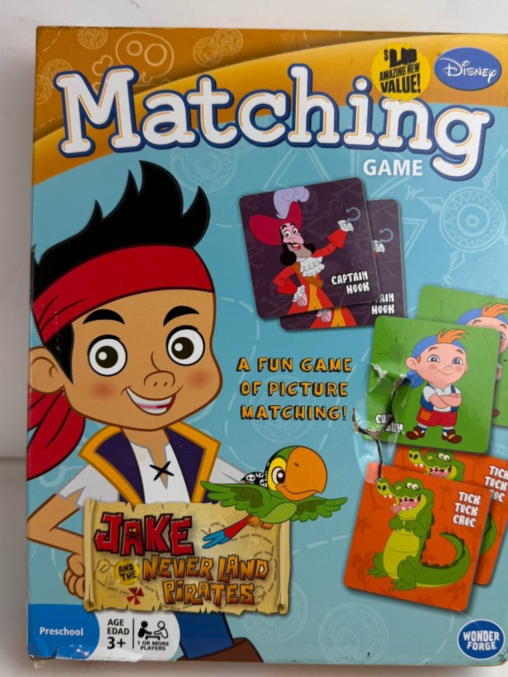 Disney Junior Jake Never Land Pirates Picture Matching Memory Game Wonder Forge